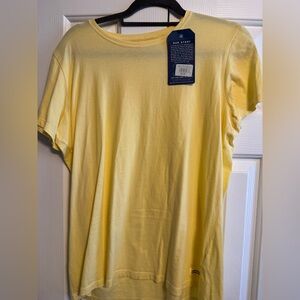 Life is Good Yellow Short Sleeve Tee NWT